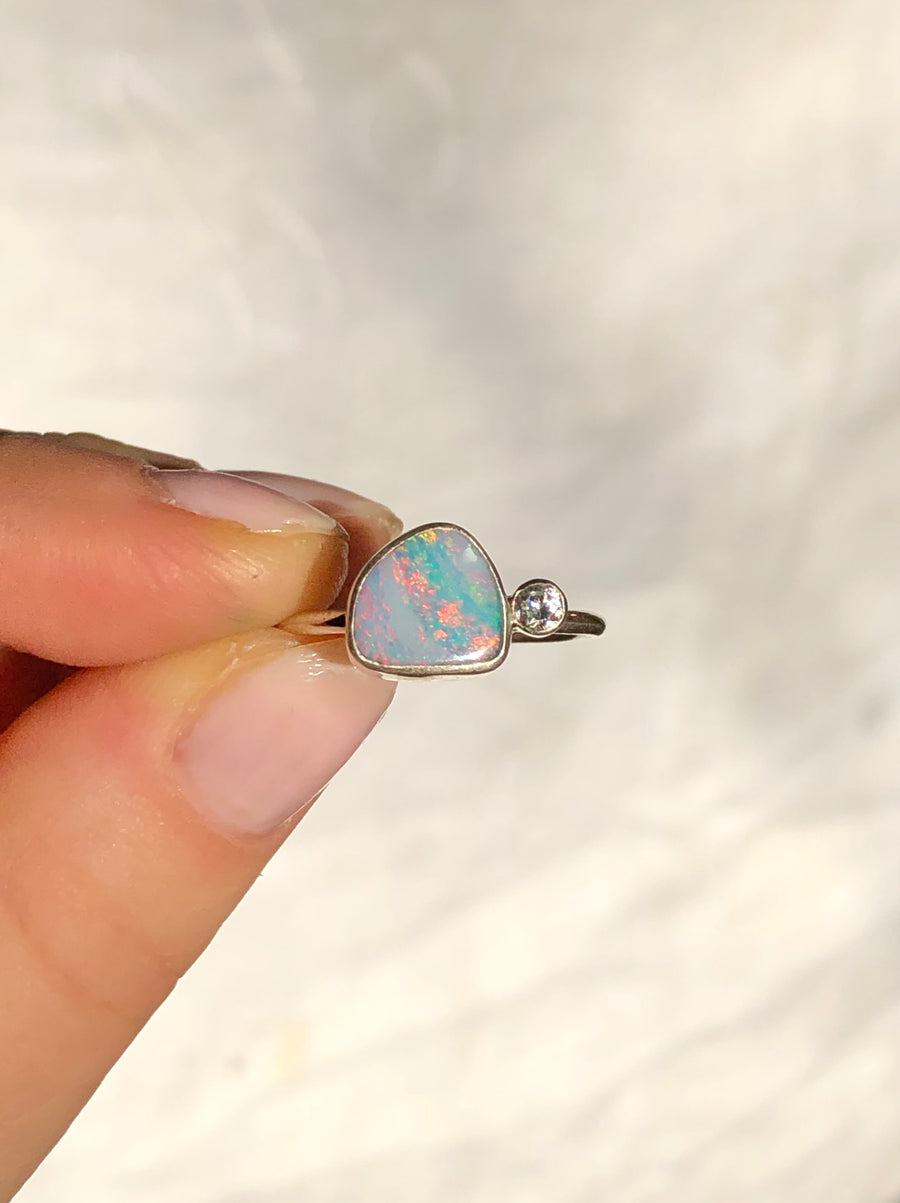 MAYA // Size 8.5-9 // Australian Opal Ring