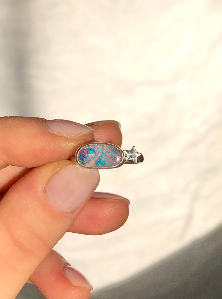 ESTRELLA// Size 7.5-8 Australian Opal Ring