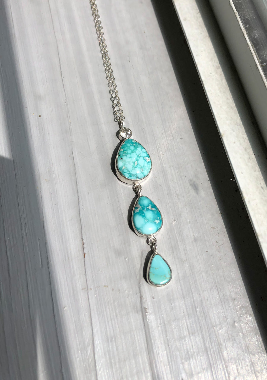 TRES Necklace // White Water Turquoise