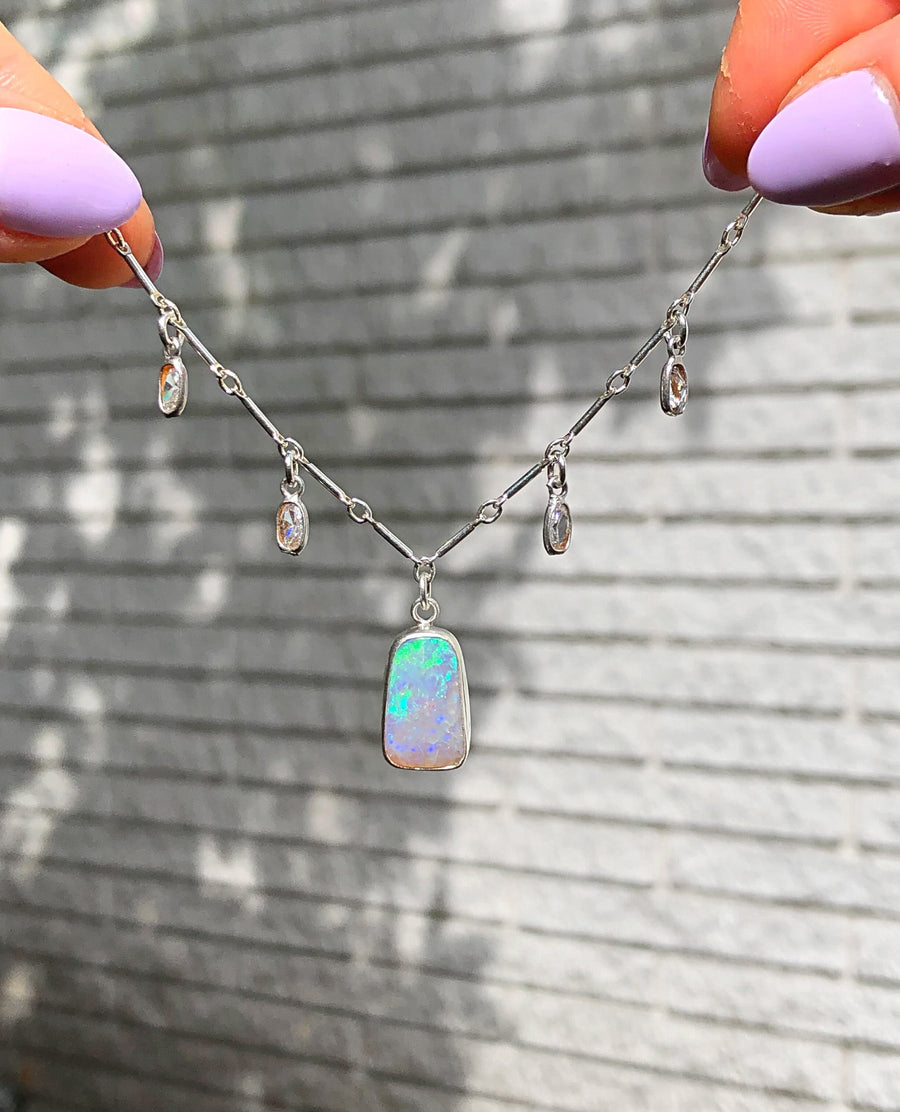 ENCANTO Charm Necklace // Australian Opal